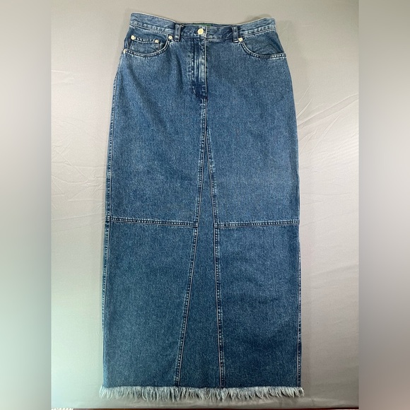 Lauren Ralph Lauren Dresses & Skirts - Vintage 1990s Ralph Lauren Jeans Co. denim skirt